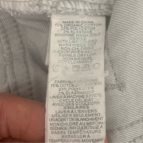 PRANA Kara Slim Leg Low Rise Stretch Jeans Light Grey Style# W4KARA115 Size 4/27 - Picture 14 of 14